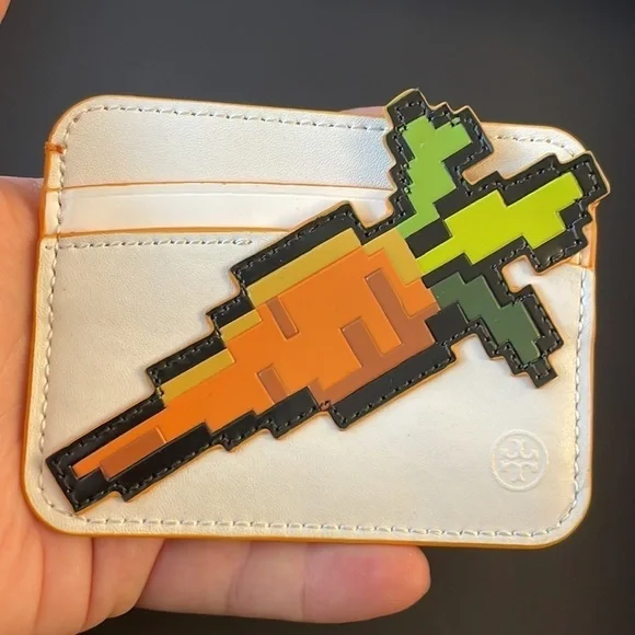 TORY BURCH LIMITED EDITION CARROT CARD WALLET - Picture 3 of 5